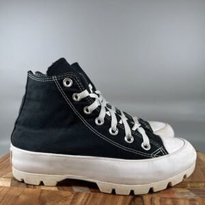 Converse CT All Star‎ Lugged Hi Shoes Womens 6 Black Athletic Walking Sneakers